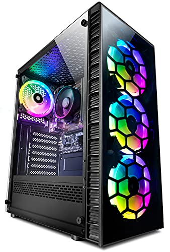 Vibox I-7 Gaming PC - Seis Core AMD Ryzen 5 5600G Procesador - Radeon Vega 7 Gráficos - 16Gb RAM - 240GB SSD - 1Tb Disco Duro - Windows 10 - WiFi