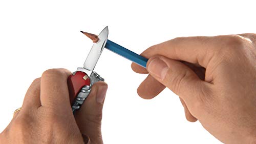 Victorinox Manager Navaja con 10 funciones, incluyendo bolígrafo y tijeras, de color azul transparente