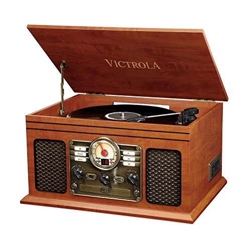 Victrola Classic 6-in-1, Tocadiscos Bluetooth, Caoba