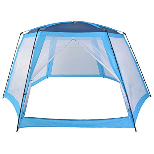 vidaXL Carpa para Piscinas Accesorios para Jardín Terraza Patio Exterior Aire Libre Piscina SPA Jacuzzi Protección Refugio Sombra 660x580x250cm Azul