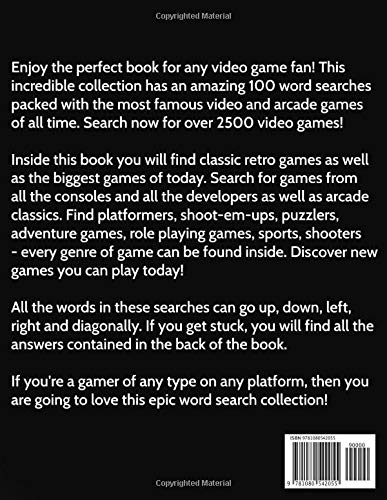 Video Games Word Search Collection: 100 Gaming Wordsearch Puzzles for Adults and Kids!