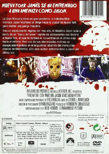 Viernes 13 - 8ª Parte: Jason vuelve...para siempre [DVD]