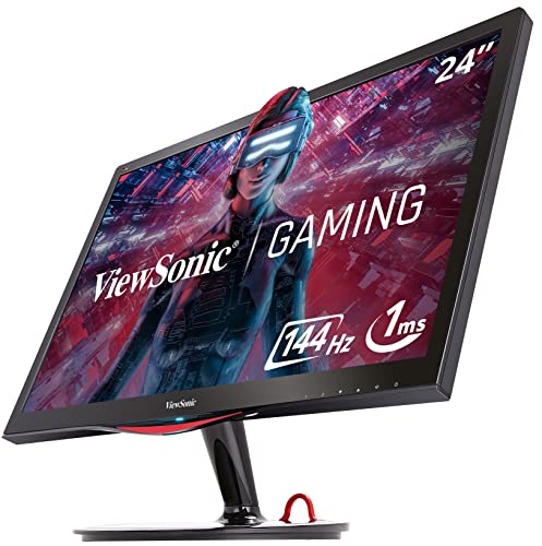 Viewsonic VX Series VX2458-mhd Pantalla para PC 59,9 cm (23.6") Full HD LED Plana Mate Negro, Rojo - Monitor (59,9 cm (23.6"), 1920 x 1080 Pixeles, Full HD, LED, 5 ms, Negro, Rojo)