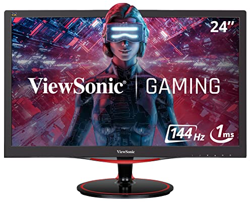 Viewsonic VX Series VX2458-mhd Pantalla para PC 59,9 cm (23.6") Full HD LED Plana Mate Negro, Rojo - Monitor (59,9 cm (23.6"), 1920 x 1080 Pixeles, Full HD, LED, 5 ms, Negro, Rojo)