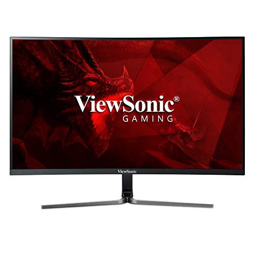 ViewSonic VX2458-C-MHD Monitor Gaming Curvo Full HD 24" AMD FreeSync (144Hz, 1ms, 1080p, 1800R, DVI, HDMI, DisplayPort, 2X Altavoces 3W) Negro