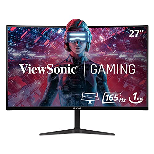 Viewsonic VX2718-2KPC-MHD Monitor Gaming Curvo 27" WQHD, Adaptive Sync, 1 ms, 165 Hz, HDMI, DP, Altavoz, Negro