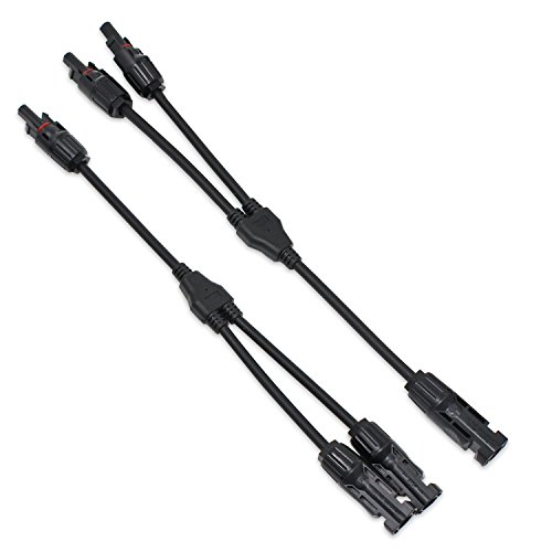 VIKOCELL 1 Pares Conectores Solares Doble Cable Pare Panel Solar