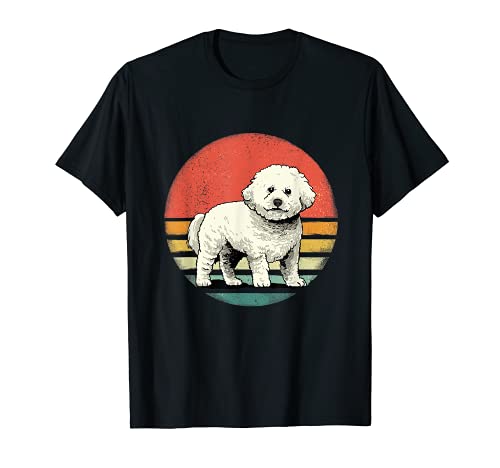 Vinatage Bichon Frise Perro Raza Animal Whisperer Pet Lover Camiseta