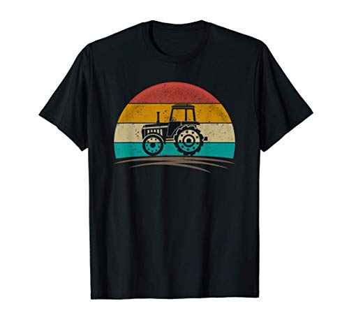 Vintage Tractor Ranch Retro 70s Distressed Farmer Men Women Camiseta