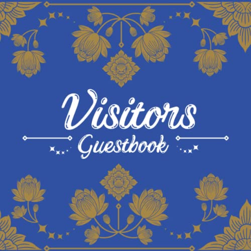 Visitors Guest Book: Thai art Blue background Sign In Book - Address Contact Message Log Tracker Recorder Address Lines, Lake country vacation house ... business record, AirBnB, Bed & Breakfast