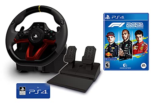 Volante y Pedales PS4 PS5 Inalámbrico [Nuevo Modelo] Licencia Oficial Sony Playstation + Formula 1 2021 - F1 2021 PS4/PS5