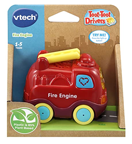 VTech Toot Drivers Edición Especial Camión de Bomberos, Color Rosso, 5.8 x 8.75 x 7.3 cm (543103)