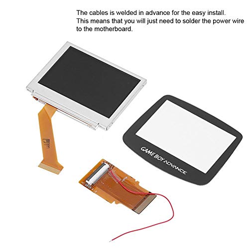 Wacent Kit de reparación de Pantalla, Kit de retroiluminación LCD Kit de reparación de Pantalla retroiluminada para Game Boy Advance GBA SP