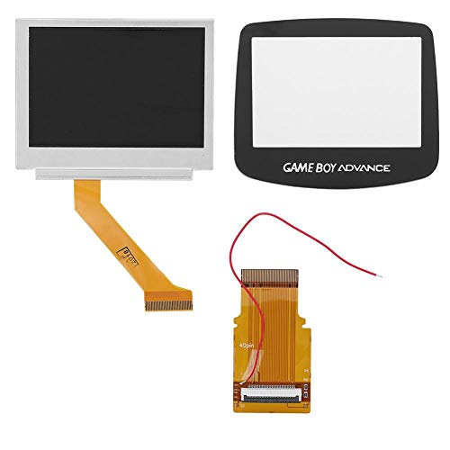 Wacent Kit de reparación de Pantalla, Kit de retroiluminación LCD Kit de reparación de Pantalla retroiluminada para Game Boy Advance GBA SP