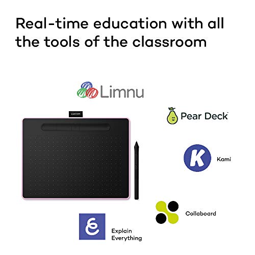 Wacom Intuos Small Tableta Gráfica Bluetooth - tablet para dibujar, pintar, editar fotos con lápiz sensible a la presión negro - óptima para la educación en línea y el teletrabajo