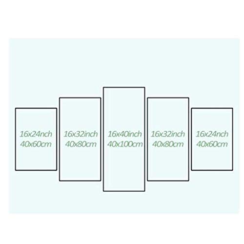 Wallpaper M Impresiones de la Lona Decoración del hogar 5 Piezas Watch Dogs 2 Young Key Posters Sala de Estar Moderna Pintura Tamaño B- (Sin Marco) Tamaño C