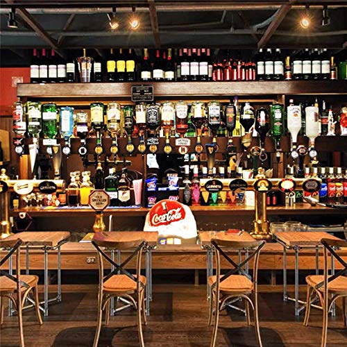 Wallpaper Personality ization restaurante clubes KTV Bar Decor Wallpaper 3D wine Bottle Photo Murals European Style Vintage Wall Paper Paper