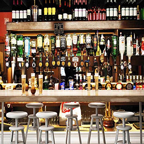 Wallpaper Personality ization restaurante clubes KTV Bar Decor Wallpaper 3D wine Bottle Photo Murals European Style Vintage Wall Paper Paper