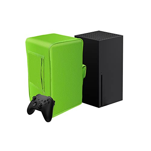 WANGYONG Cubierta Antipolvo para Consola XboxSX Protector del Sistema De Juegos Verde Tela Premium Personalizada Ultra Suave Impermeable para XboxseriesX