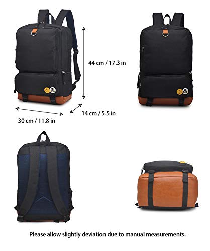 WANHONGYUE Inazuma Eleven Juego Bolsos Mochila para Portátil Bolsa para la Escuela Estudiantes Backpack Negro /4