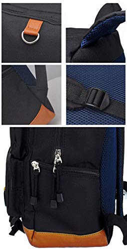 WANHONGYUE Inazuma Eleven Juego Bolsos Mochila para Portátil Bolsa para la Escuela Estudiantes Backpack Negro /4
