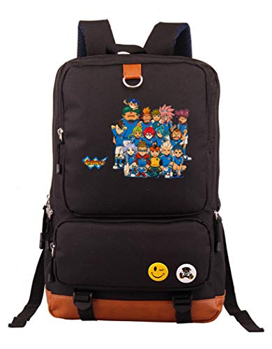 WANHONGYUE Inazuma Eleven Juego Bolsos Mochila para Portátil Bolsa para la Escuela Estudiantes Backpack Negro /4