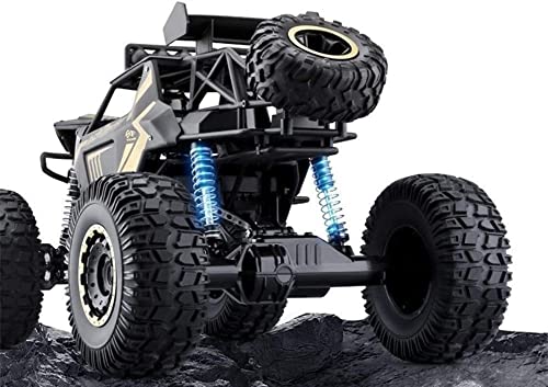 WANIYA1 4wd Fuera del camino Rc Coches Gran Aleación Control remoto Coche Rac Rock Rock Crawler Monster Truck 1:10 2.4 GHz Radio alta velocidad Rc Coche todos los terrenos de la carretera escalando ju