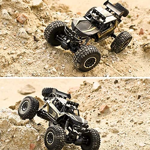 WANIYA1 4wd Fuera del camino Rc Coches Gran Aleación Control remoto Coche Rac Rock Rock Crawler Monster Truck 1:10 2.4 GHz Radio alta velocidad Rc Coche todos los terrenos de la carretera escalando ju