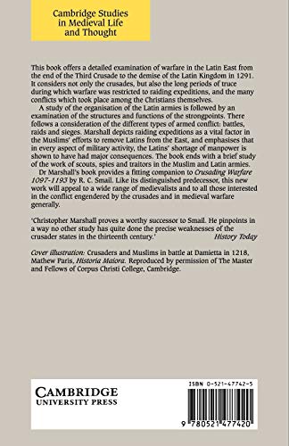 Warfare In The Latin East, 11921291: 17 (Cambridge Studies in Medieval Life and Thought: Fourth Series, Series Number 17)