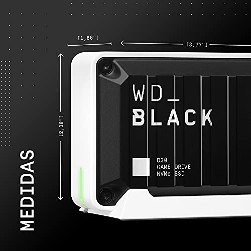 WD_BLACK D30 de 500 GB Game Drive SSD: velocidad y almacenamiento, compatible con la serie X|S de Xbox y PlayStation 5