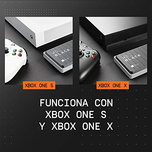 WD_BLACK P10 Game Drive para Xbox de 1 TB para llevar tu colección de juegos Xbox allí donde vayas