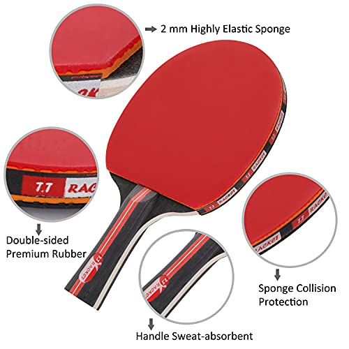 Weeygo Unisex Adult Juego de Tenis de Mesa, Red, S