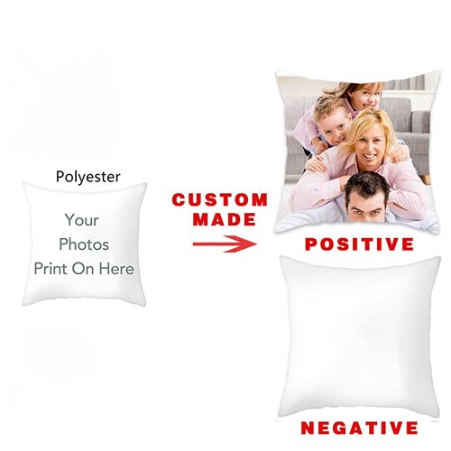weiyou Almohada Personalizada con Foto,Cojín Personalizado con Foto A Partir De Un Diseño Impresión Completa con Imagen O Foto Personalizada, Funda De Cojín con Cremallera (Single Side,45x45cm)