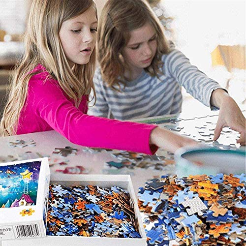 wffmx Classic Puzzle Adult Challenge Impossible-Puzzle De 1000 Piezas-Skyrim Dawnguard 3D Puzzle De Madera-Puzzle De Juguete Educativo para Niños-75X50cm
