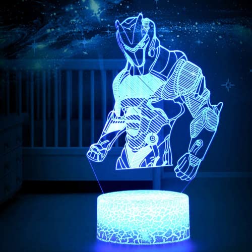WHATOOK 3D LED Luz de noche, Lámpara de ilusión y 7 colores Lámpara de decoración Cambio para Regalo perfectos para niño