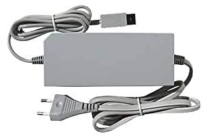 WICAREYO Cargador de Fuente de Alimentación para Wii, Adaptador de Fuente de Alimentación con Enrollador de Cable Cable de Alimentación de CA de la UE para Wii