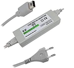 WICAREYO Fuente de alimentación Cargador para Wii U Gamepad, adaptador de alimentación de CA Fuente de alimentación de carga rápida para Wii U Gamepad, enchufe de la EU