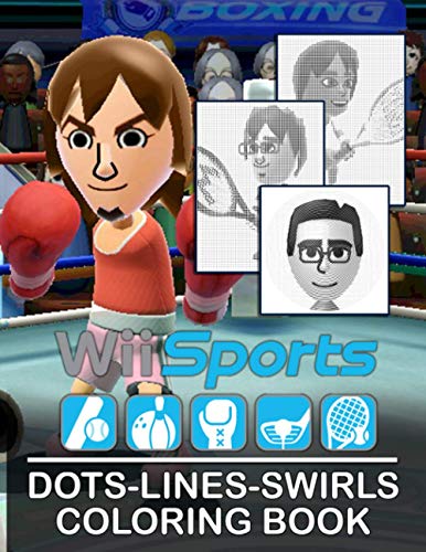 Wii Sports Dots Lines Swirls Coloring Book: Collection Activity New Kind Books For Adults