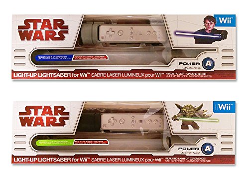 Wii Star Wars Lichtschwert Doppelpack - Lightsaber Yoda und Anakin [Importación alemana]