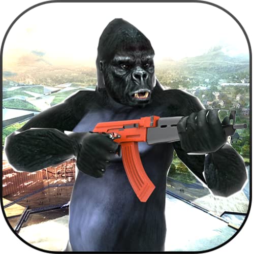 Wild Apes Rampage- Ancient Dead Town Apes Shooting Games
