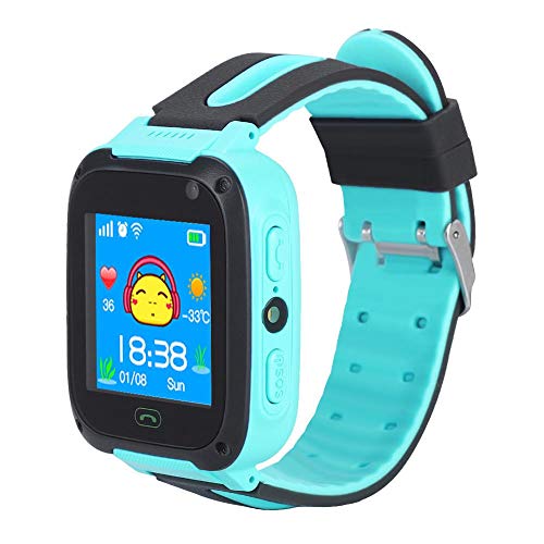 Wincal Kid Smart Watch-Smart Kid Watch Anti-Lost GPS Tracker Pantalla táctil Segura Kid Niños Reloj(Verde)