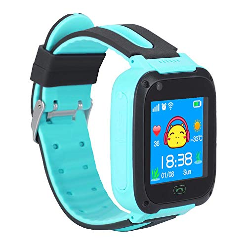 Wincal Kid Smart Watch-Smart Kid Watch Anti-Lost GPS Tracker Pantalla táctil Segura Kid Niños Reloj(Verde)