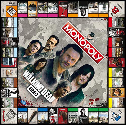 Winning Moves Monopoly The Walking Dead AMC 0993 - Juego de Mesa, Multicolor (versión en francés)