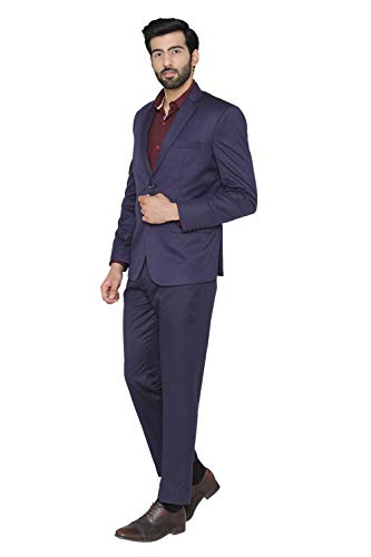 WINTAGE Boda y de Noche 2 Pc Juego de los Hombres poliéster algodón: Azul, XXX-Large