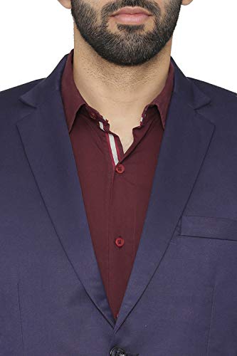 WINTAGE Boda y de Noche 2 Pc Juego de los Hombres poliéster algodón: Azul, XXX-Large