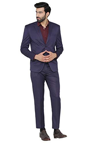WINTAGE Boda y de Noche 2 Pc Juego de los Hombres poliéster algodón: Azul, XXX-Large