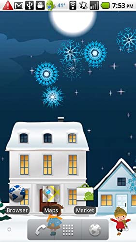 Winter Village Live Wallpaper