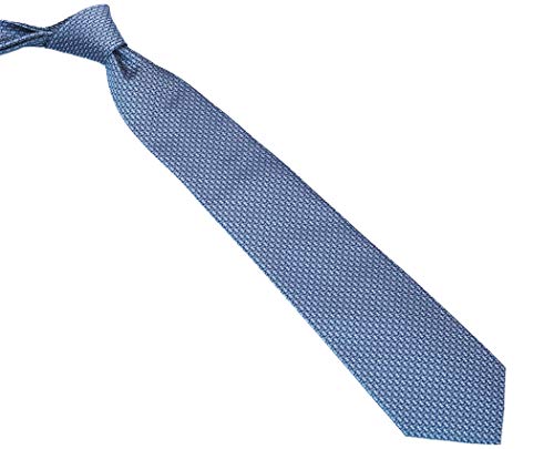 WITZROYS Corbata tejida a rayas clásicas para hombre con diseño de jacquard, para vestido de boda, para el cuello, talla regular + caja de regalo - gris -