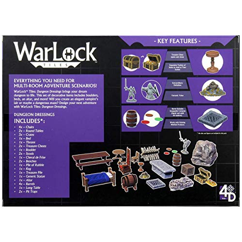 WizKids Warlock Dungeon Tiles: Dungeon Dressings