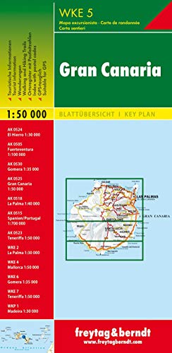 WKE 5 Gran Canaria 1.50.000: wandelkaarten 1:50 000